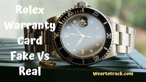 rolex warranty card replica